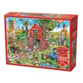 thumbnail image 1 of Cobble Hill Jigsaw Puzzle - DoodleTown: Farmyard Folly, 1000 Piece Puzzle, 1 of 4