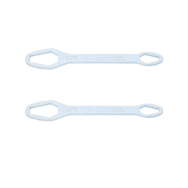 2Pcs Clé 8 22mm Double Extrémité Auto Serrage Multifonctionnel Outil à Main Ensemble Kit pour la Réparation E Argent Électrodéposition