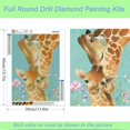 thumbnail image 3 of Juego de pintura de diamante con diseño de jirafa, adecuado para manualidades con diamantes para adultos y niños, juego de pintura de diamante para decoración de pared, regalos de 12.0 x 16.0 in, 3 of 5