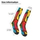 thumbnail image 2 of Fotbe Colorful Arrow Graffiti Pattern Calcetas Divertidas Estampadas para Hombre y Mujer, Calcetas de Algodón hasta la Rodilla para Caminar, Correr, Enfermería y Embarazo, 2 of 6