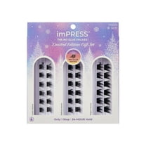 KISS Holiday Gift Set Self Adhesive Eyelashes, Volume, 14 mm, 36 Lash Clusters