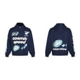 thumbnail image 1 of Sweat à Capuche Planète Cassé Tendance Américaine Imprimé Amusant de Rue plus Velours design Ample, 1 of 5