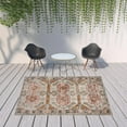 thumbnail image 2 of 8' X 10' Cream Geometric Stain Resistant Indoor Outdoor Area Rug, 2 of 5