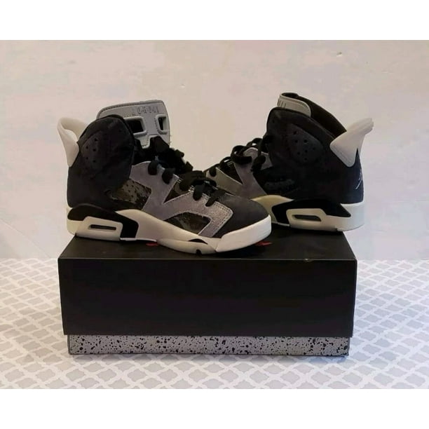 Ni - ke Ni - ke Air Jordan 6 Retro Chrome Black Grey Women Size 5.5