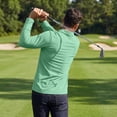 thumbnail image 3 of LRGSHF Long Sleeve Polo Shirts for Men Business Casual Work Golf Shirt Men Comfy Lounge Polo Shirt, Lightweight, Solid Color, Quick Dry, Work Golf, Moisture Wicking, 3 of 4