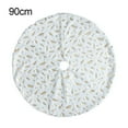 thumbnail image 1 of Tree Skirt Christmas Under Tree Foot Carpet Feather White Floor Mat Blanket for Party Decoration  Gold  122cm, 1 of 10