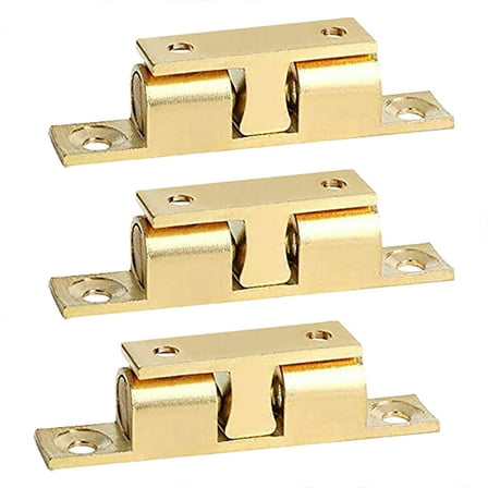 3 Pcs Bead Lock Double Ball Catch Thicken The Cassette for Door Key Latch Cabinet Roller Tension
