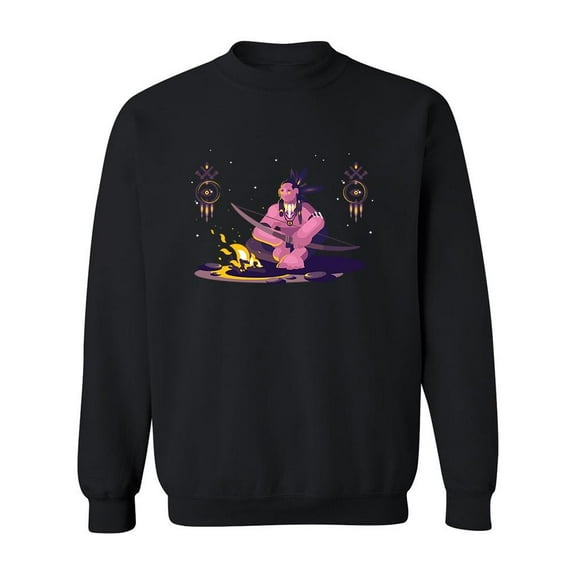 Indian American Night. Sweatshirt Men -Image by Shutterstock, Male Small