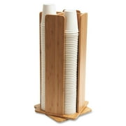 Qi Bamboo Revolving Cup/Lid Dispenser