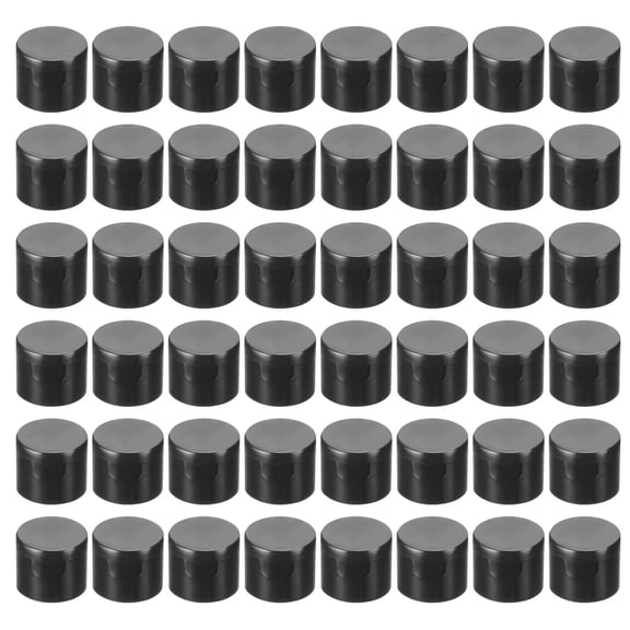 REGALWOVEN Replacement Flip Caps, Plastic Reusable Non-Spill Bottle Lid Black