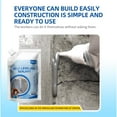 thumbnail image 3 of Concrete Caulking Adhesive, Concrete Crack Filler, New 500ml Self-Leveling Sealant, for Foundations, Repairs Horizontal & Vertical Cracks (Black,2Pcs), 3 of 7