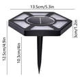 thumbnail image 2 of Precio sorpresa!Luces De Tierra Al Aire Libre Con 12 Luces LED Fuente De Inducción Automática-Luces Exteriores,Luces Solares Al Aire Libre,Luces Solares En El Suelo Para Caminos Jardín Patio, 2 of 6