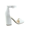 thumbnail image 2 of Iris-s Women's Fashion Open Toe Ankle Strap Buckle High Chunky Heels Dress Sandals Shoes, 2 of 2