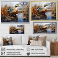 thumbnail image 4 of Designart "Elegance of Baroque Blue Duck V" Animals Framed Wall Art Decor - Modern Farmhouse Blue Duck Living Room Framed Canvas Art, 4 of 6