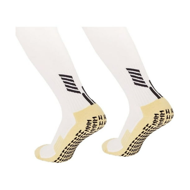 Calcetines deportivos antideslizantes para niños, calcetines largos de compresión hasta la rodilla, coloridos, con agarre