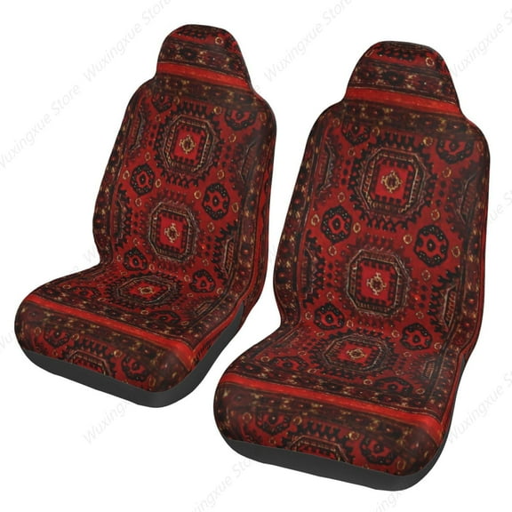 Antique Oriental Universal Auto Front Seats Protector Fits for Car SUV Sedan Truck