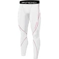 thumbnail image 4 of FINDCI Men Tight Sportswear Gym Workout Running Camo Exclusive Sports Suits Indoor Workout Pants Sets(Splicing White Pink,3X-Large), 4 of 5