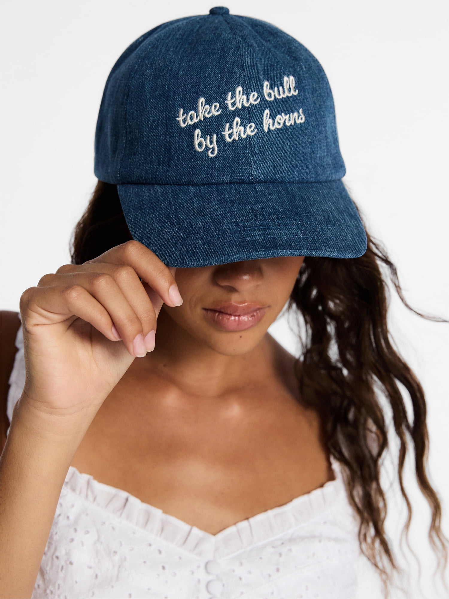 Kacey Lee Women's Dad Hat, Denim