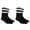 Black White, variant on Unisex Cushioned Arch Support Athletic Crew Socks 2-Pack Orange Size 10-13