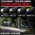 thumbnail image 2 of Luz de bicicleta recargable QUANZHOUTIANDI con USB faro delantero luz trasera 4 modos brillantes, 2 of 5