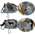 thumbnail image 4 of JennyShop Moda Rivet Decoration Bolsa De Tote, Elegante Mujer Denim Schulter Bolsa, Bastante Versátil Bolsa Underarm Bolsa De Cuerpo Cruzado, 4 of 6