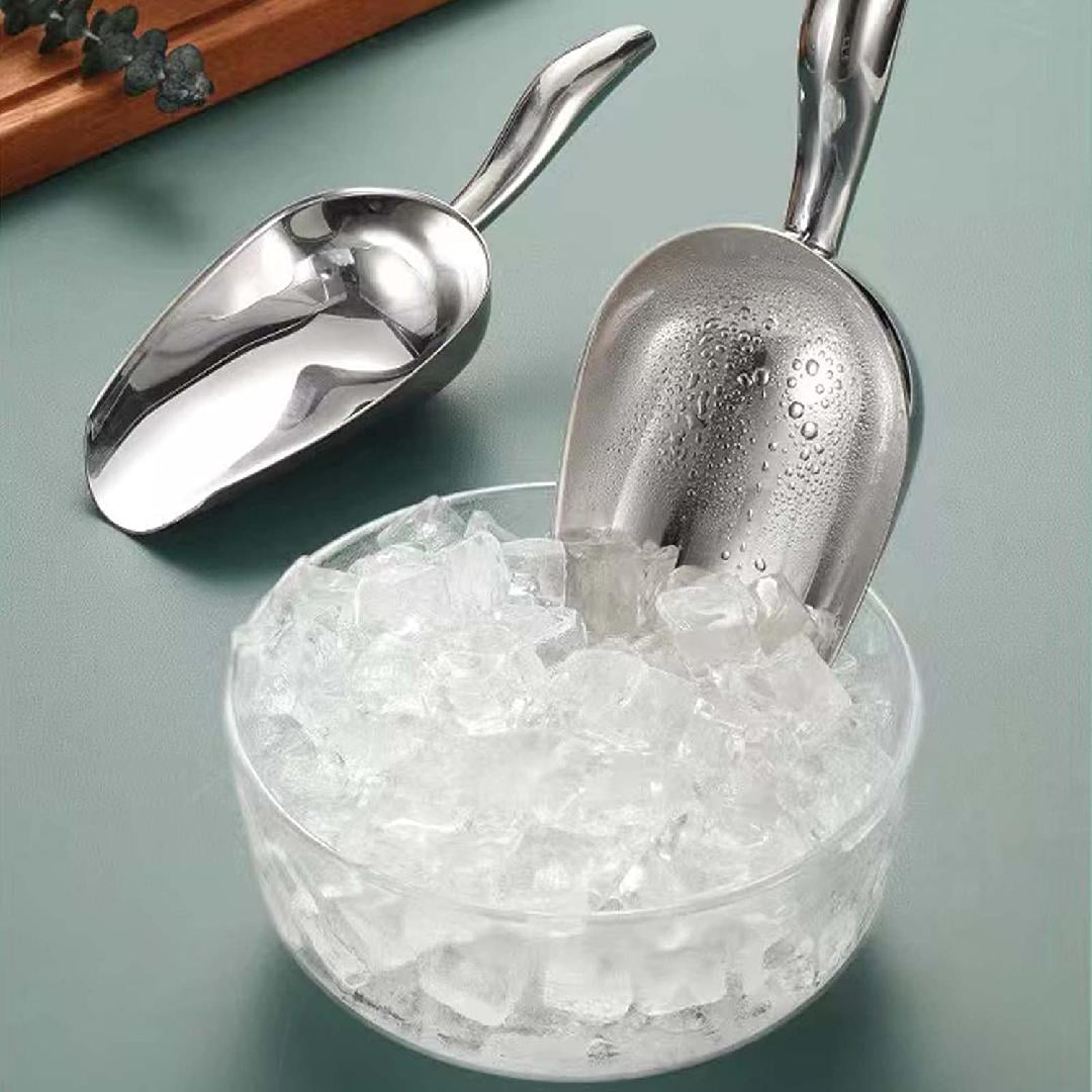 Metal Ice Scoop for Freezer - Small Ice Scoop for Ice Machine,Stainless  Steel Ice Scoop Small,Mini Ice Scoop for Ice Cube Scoop,Heavy  Duty,Dishwasher