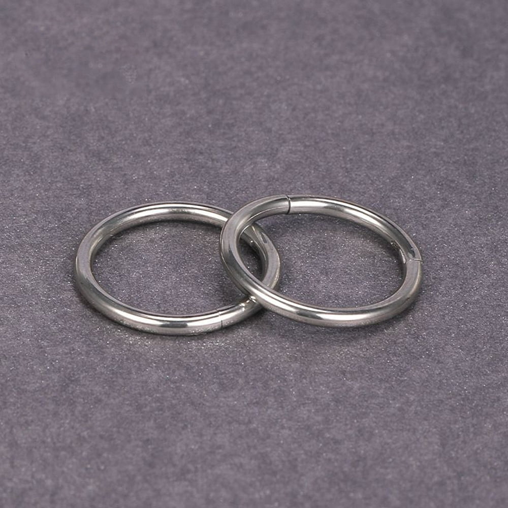 1 pc 316L Surgical Stainless Steel Hoop Cartilage Earrings Nose Rings for Men Piercing Body Jewelry Stainless Steel color 1.2mm Inner Diameter: 6mm