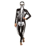 Adult Skeleton Costume Men's and Women's Thin Fit Stretchy Bodysuit