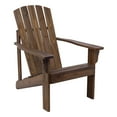 thumbnail image 4 of Shine Company Traditional Cedar Wood Patio Firepit Adirondack Chair in Brown, 4 of 5