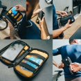 thumbnail image 4 of shiyou-Cycling Wallet Waterproof | Biking Wallet and Cycling Pouch for Jersey | Riding Wallet for Professional Bicycle Riders | Cycling Phone Wallet for Bicycle with Zipped Pockets (White), 4 of 4