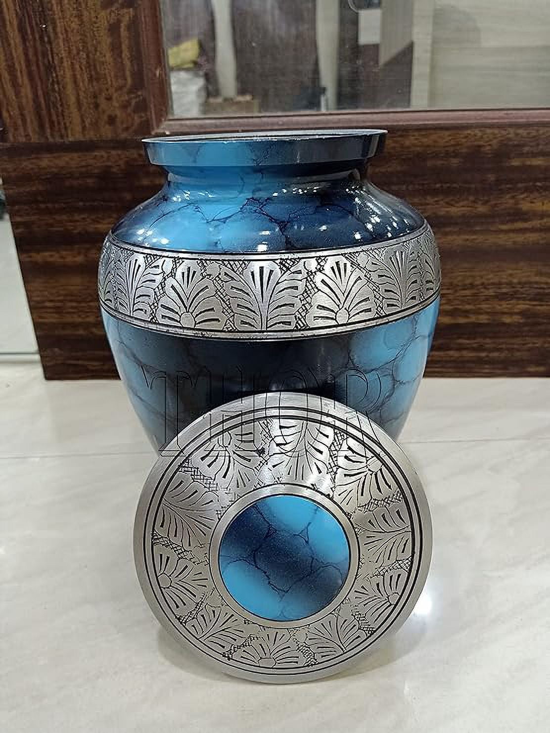 Cremation Urn Extra Large - Handcrafted Memorial Ashes Urn for Men & Women, Extra Large Burial Urns for Adult Human Ashes - Large Urns for Human Ashes Adult - Urn