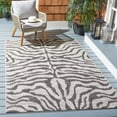 thumbnail image 2 of SAFAVIEH Courtyard Gerald Animal Indoor/Outdoor Area Rug, Grey/Black, 4' x 5'7", 2 of 13