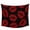 Black, variant on Red Lips Large Tapestry for Bedroom Wall Hanging Tapestry, Modern Abstract Romantic Texture Aesthetic Ceiling Backdrop Tapestries Poster Blanket Wall Decor for Teens Room Living Room Dorm 85" x 90"