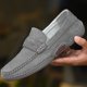 thumbnail image 2 of Zapatos casuales de verano para hombre, mocasines de cuero genuino para hombre, mocasines transpirables sin cordones, zapatos de conducción de estilo italiano (26,5 cm), 2 of 3