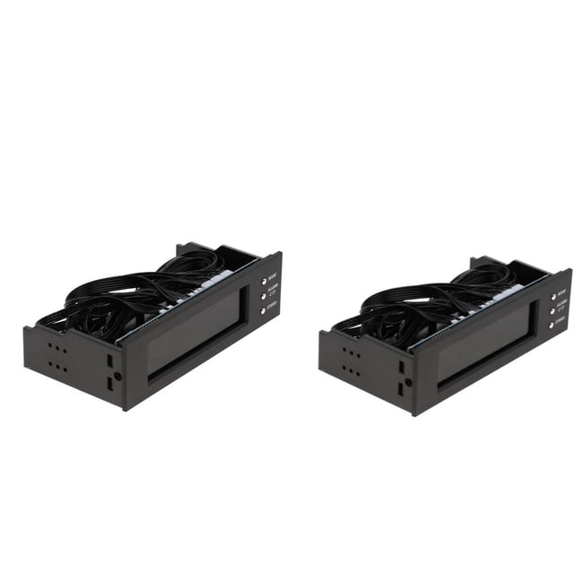 Controlador De De 2 Unidades De 5,25 Pulgadas Y 3 Ventiladores Para Ventilador De Refrigeración Y Pantalla LCD CUTICAT Panel frontal LCD de la computadora