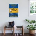thumbnail image 3 of NBA Golden State Warriors - 2022 Commemorative Finals Team Logo Canvas Wall Poster, 22.375" x 34", 3 of 4