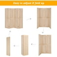 thumbnail image 3 of bonnlo 4 Panel Portable Pegboard, Wood, 61. x 0.65 x 60 in, 3 of 7
