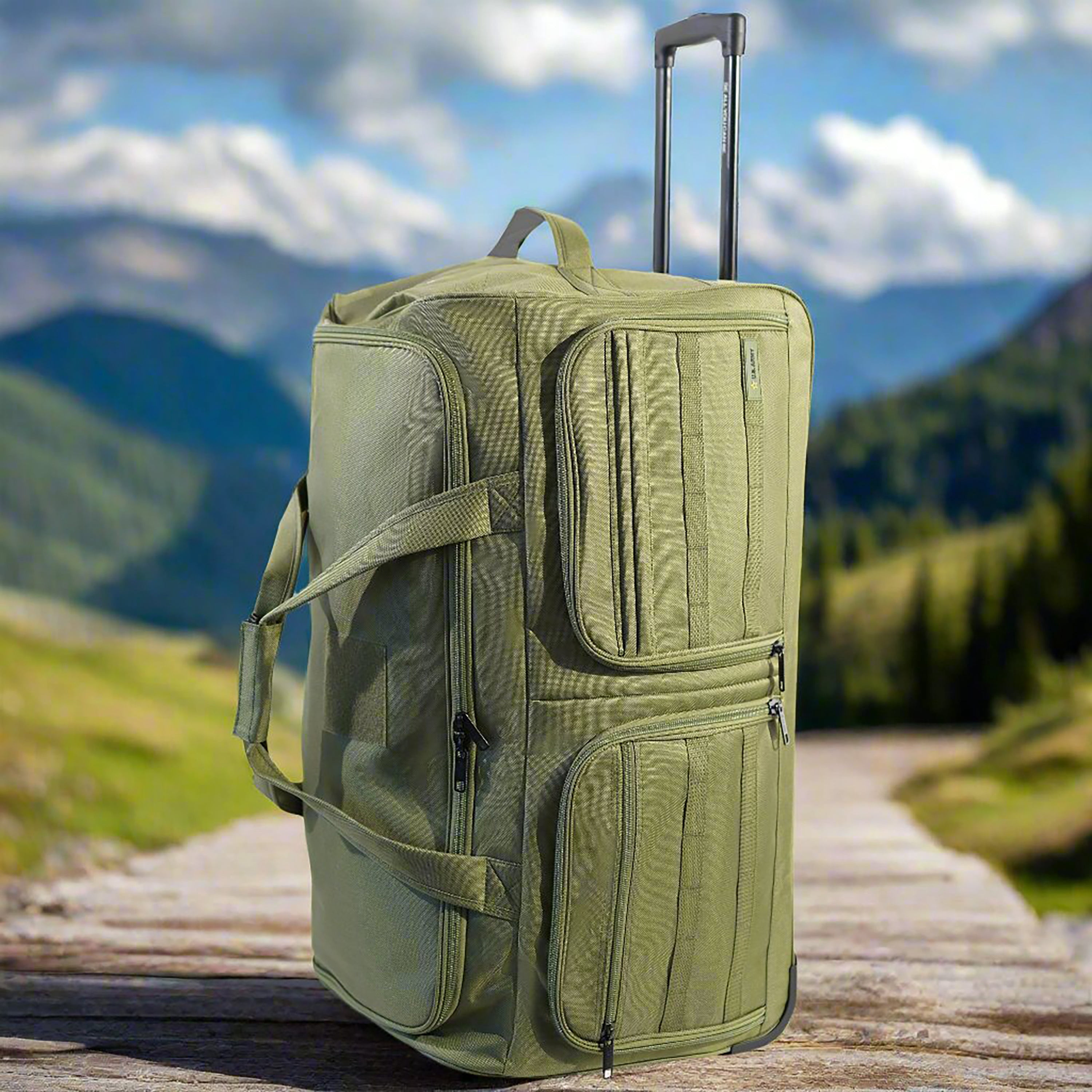 US ARMY ROMEO 31-inch Tactical Rolling Duffel Green