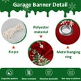 thumbnail image 6 of Fsddascl 7 x 16 Ft Christmas Garage Door Cover, Red Snowman Christmas Large Garage Door Banner, Tree Snowflake Gifts Hanging Garage Mural Background for Indoor Outdoor Xmas Party Supplies, 6 of 9