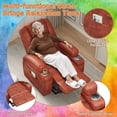 thumbnail image 6 of Vineego Power Lift Recliner Chair with Massage - Remote Control, Leathaire Fabric, Cup Holders for Elderly & Home Theater,Brown, 6 of 8