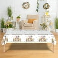 thumbnail image 4 of Easter Disposable Tablecloth Bunny Shaped Eggs Design 55 in x 84 in Waterproof Oil Resistant For Dining Table Coffee Table Tea Table, 4 of 5