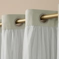 thumbnail image 5 of TOWN & COUNTRY LUXE Talia Double Layer Indoor Curtains, Sheer and Room Darkening Blackout, Grommet Top, Energy Efficient, 2-Pack Set, 52"x120", Cloud Grey, 5 of 11
