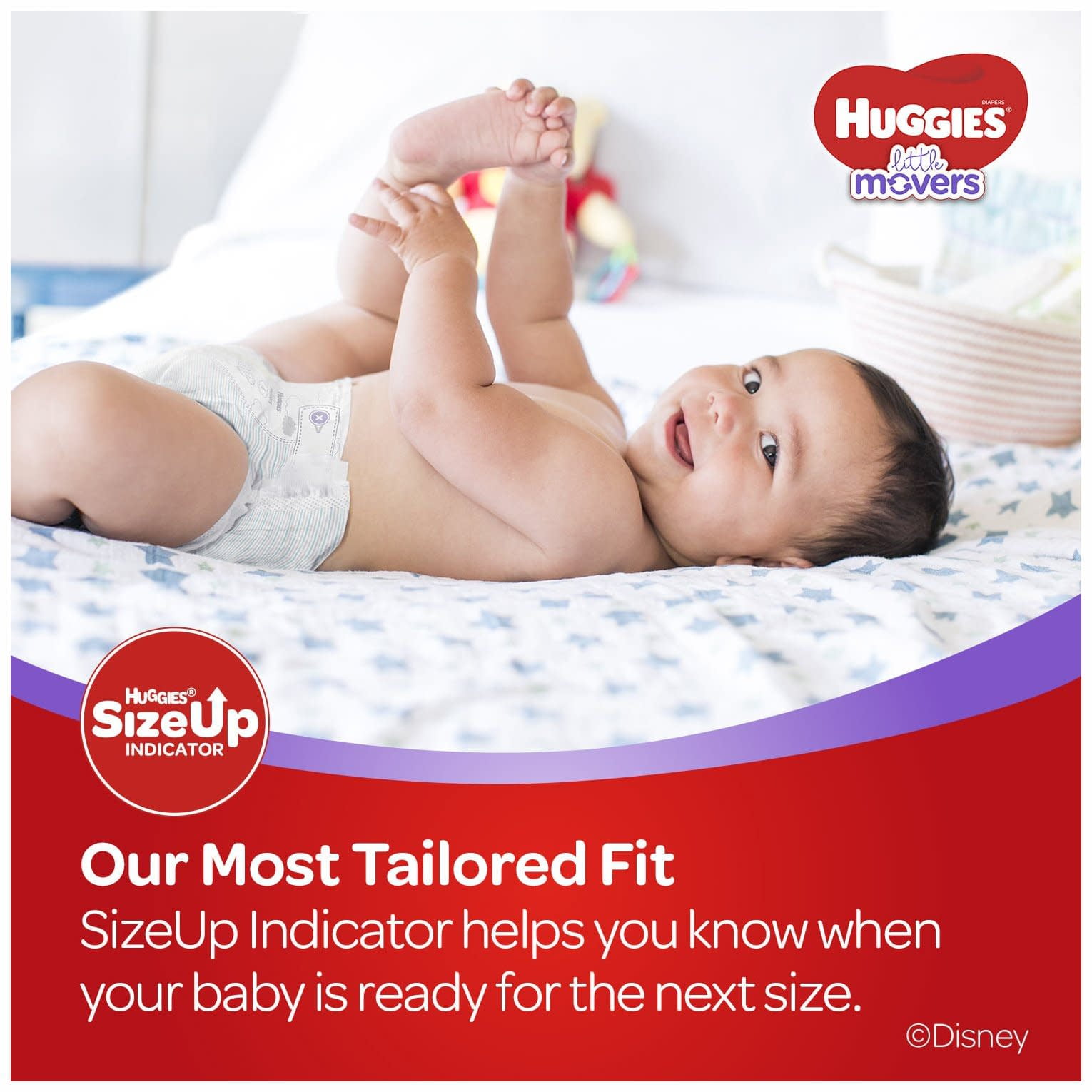 Huggies+34870+Little+Movers+Diapers%2C+Size+7+-+52+Count for sale online