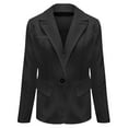 thumbnail image 4 of Breezora Women's Slim Fit Blazer with Pockets Long Sleeve Professional Office Commuting Elegant Tops M Size Grey, 4 of 5
