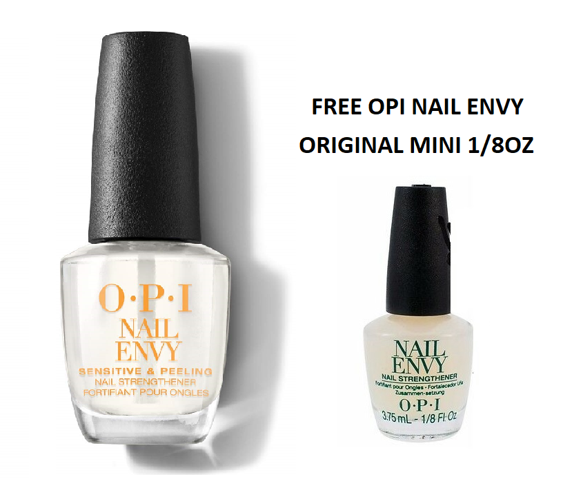OPI Nail Envy Nail Strengthener SENSITIVE & PEELING 0.5 oz + FREE Envy