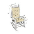thumbnail image 5 of Klear Vu Omega Non-Slip Rocking chair cushion Set with Thick Padding and Tufted Design Includes Seat Pad & Back Pillow with Ties for Living Room Rocker 17x17 Inches 2 Piece Set Somerset, 5 of 5