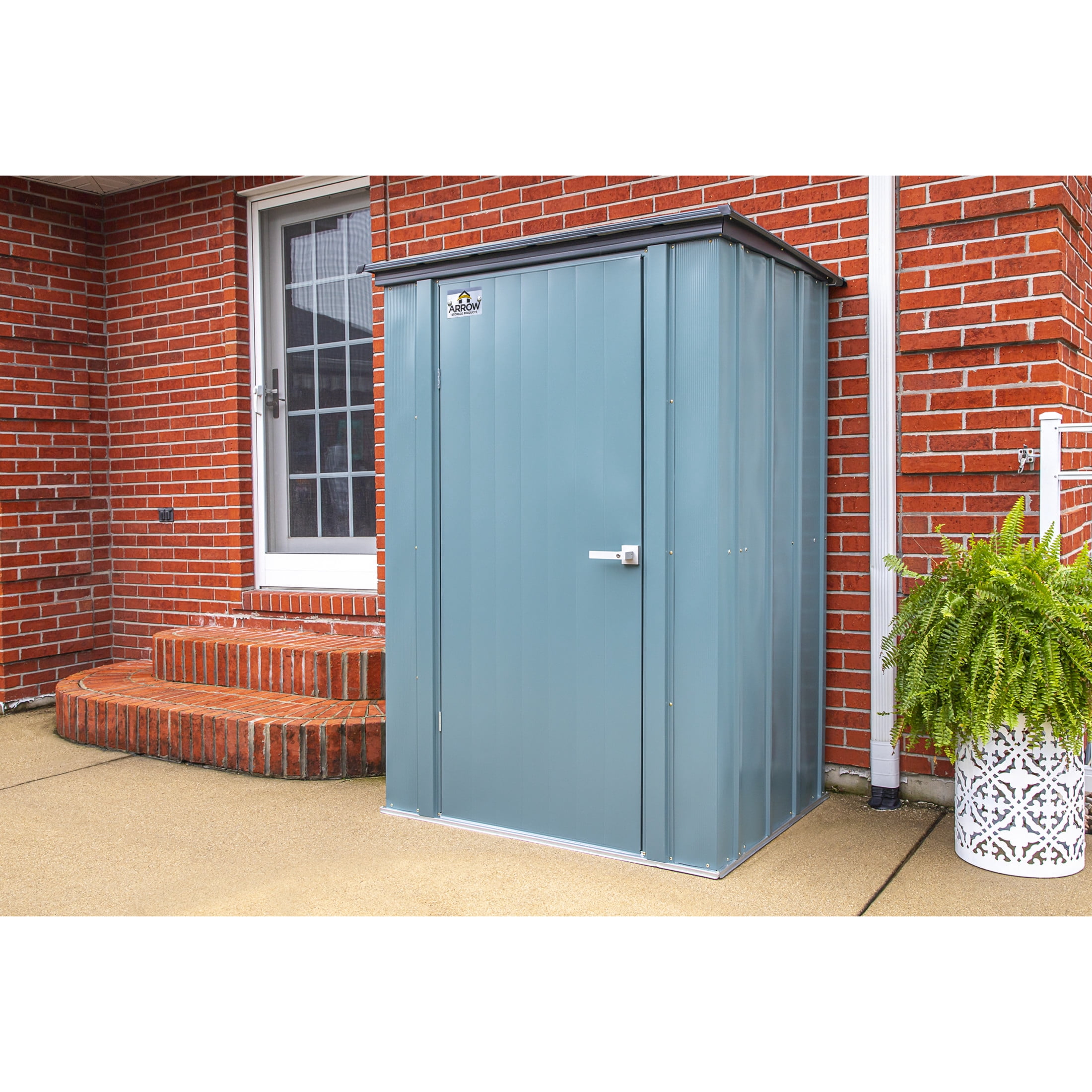 Arrow Spacemaker 4 x 3 x 6 ft Juniper Berry Patio Shed