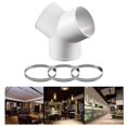 thumbnail image 6 of Duct Hose Dryer Connector, Y Shape Round Pipe Connector, Duct Splitter for Exhaust Fan Cooker Hood Hose 19.5cm, 6 of 8