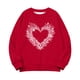 thumbnail image 5 of TaTaai Valentine's Day Oversized Sweatshirt, Christmas Holiday Pullover, Fleece Lined Long Sleeve Top for Youth, Cozy Photoshoot Casual Wear Gift, 5 of 8