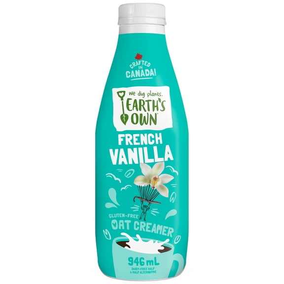 Earth's Own Crème à café à l’avoine Vanille française sans gluten, 946 ml